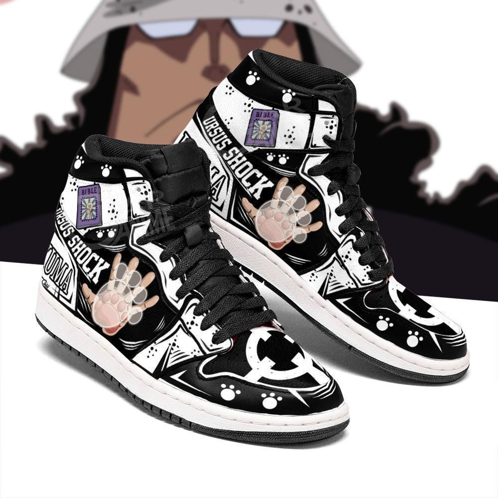 Bartholomew Kuma JD1s Sneakers Devil Fruit Anime One Piece Shoes, Air Jordan Hightop