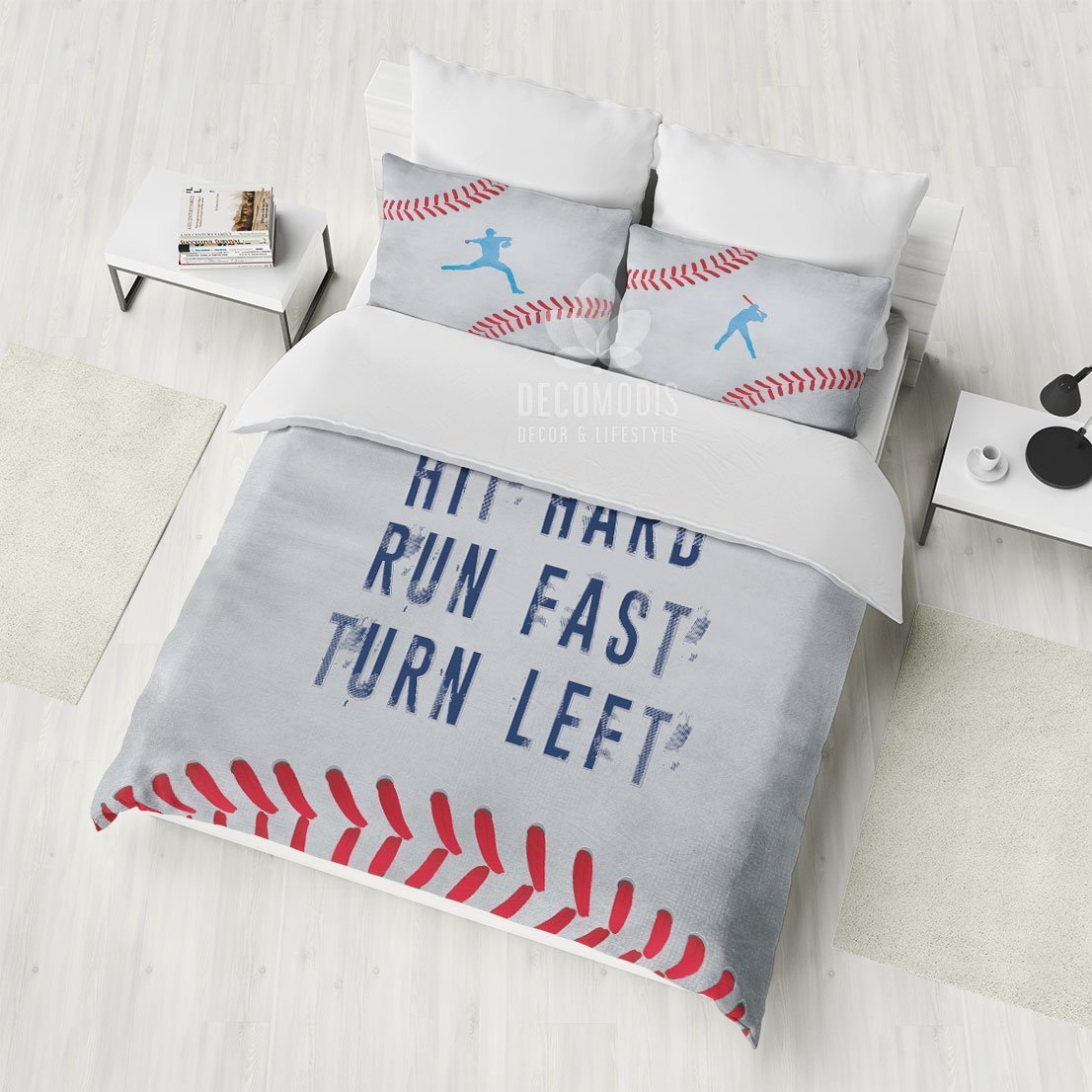 Baseball , Sport , Baseball , Inspirational Quote Duvet Cover Bedding Set
