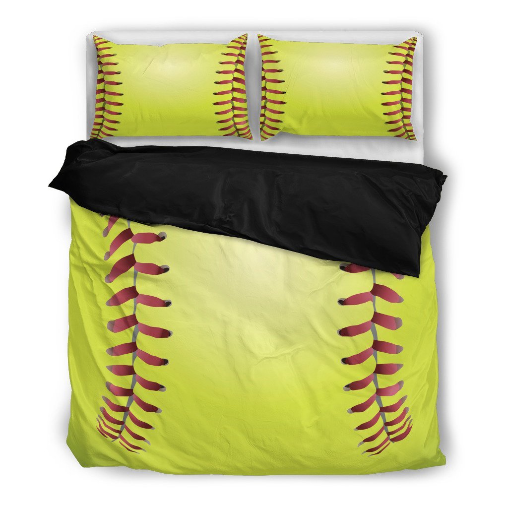 Baseball Black 3D Customized Duvet Cover Bedding Set
