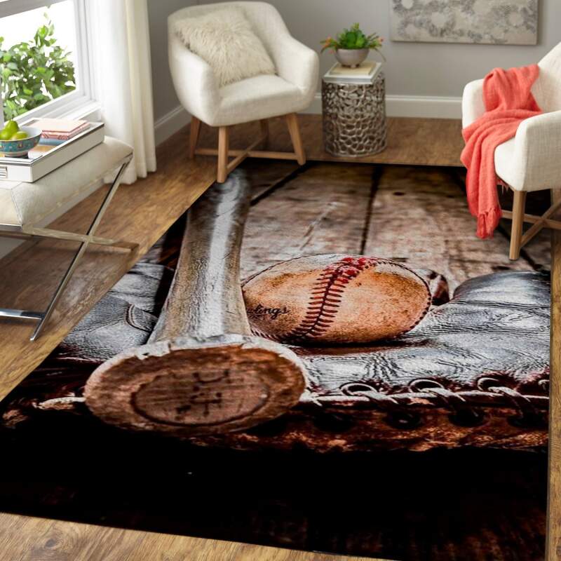 Baseball Lover Area Limited Edition Rectangle Rug