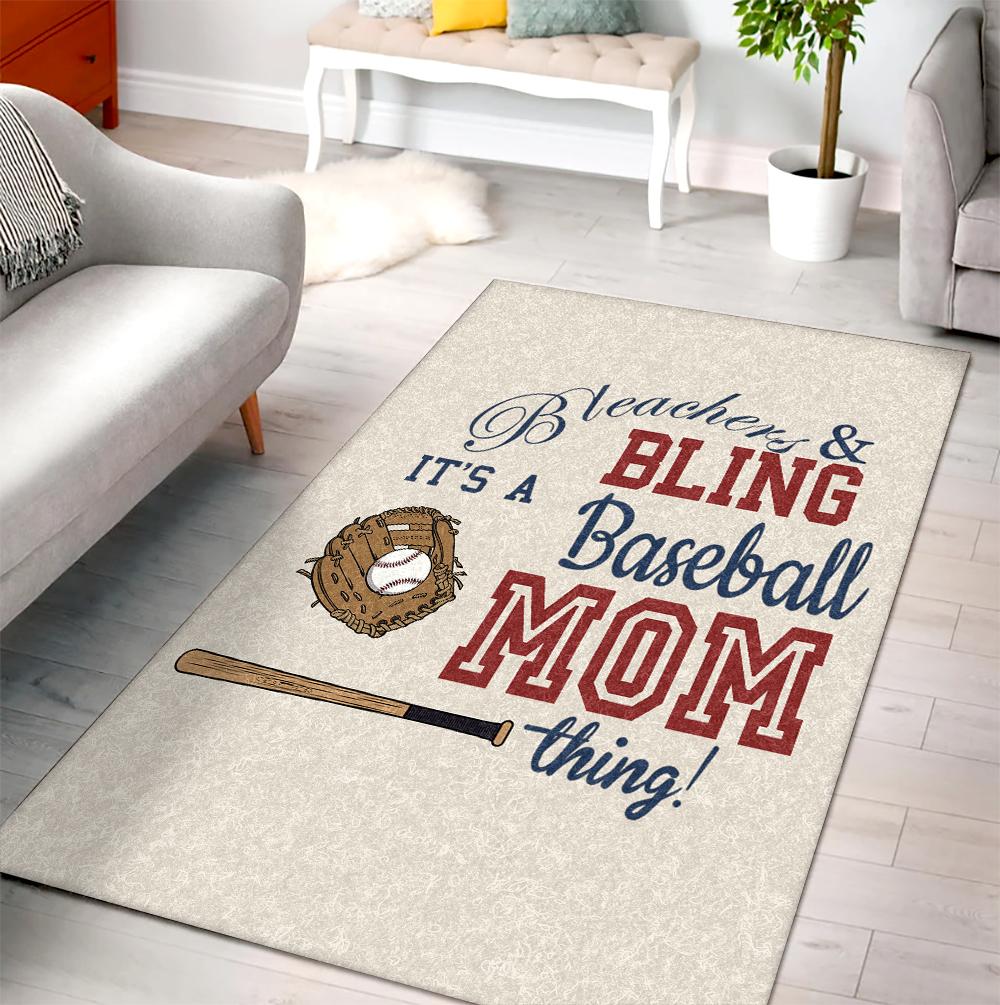 Baseball Mom Cg Limited Edition Rectangle Rug