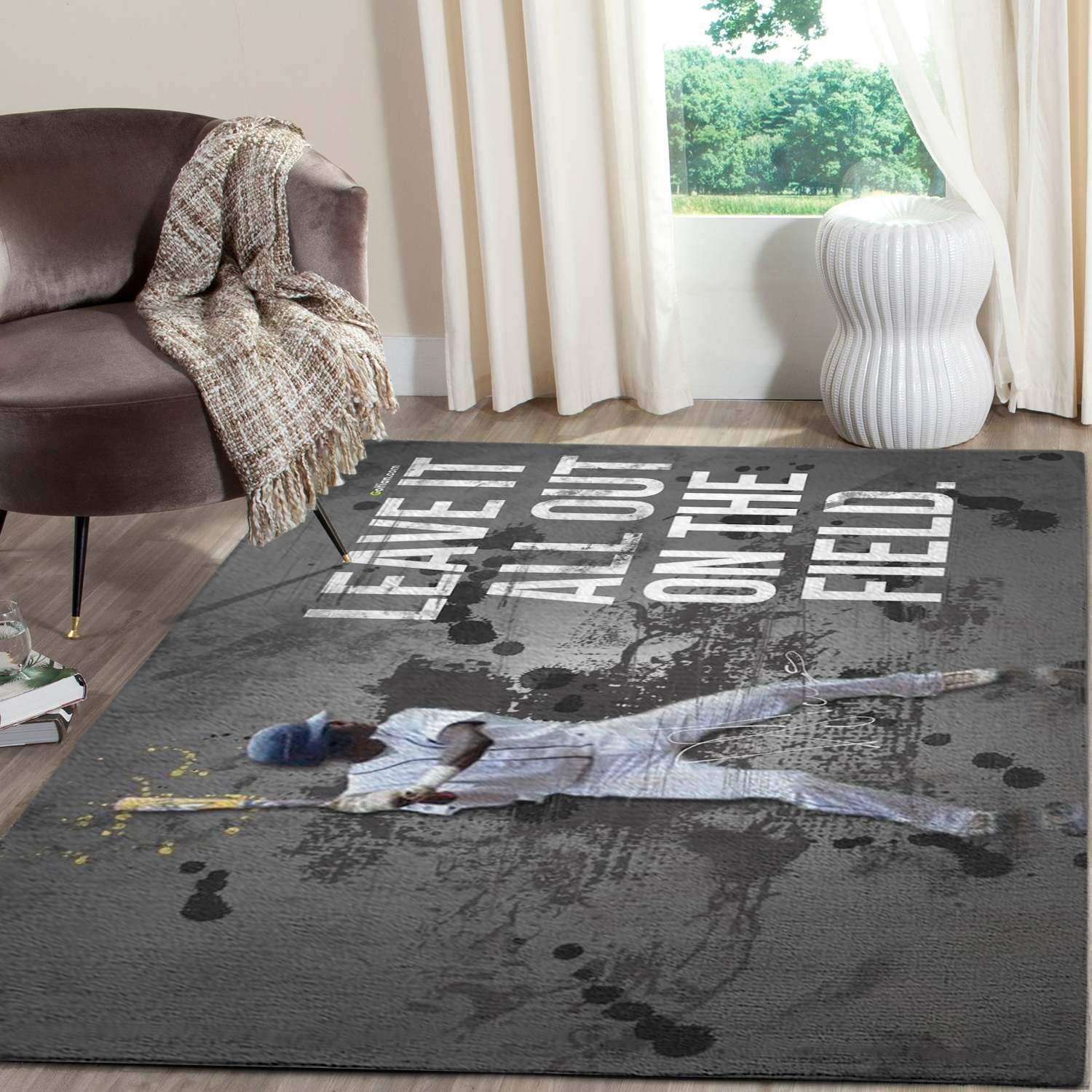 Baseball Of Legends Area Limited Edition Rectangle Rug