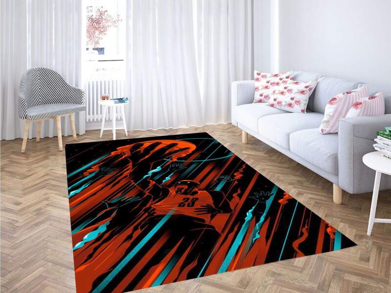 Basket Ball Carton Carpet Rectangle Rug
