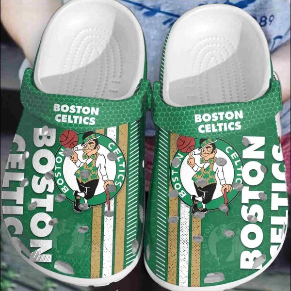 Basketball Boston Celtics Adults Clogs Crocband Clogs Shoes For Men Women