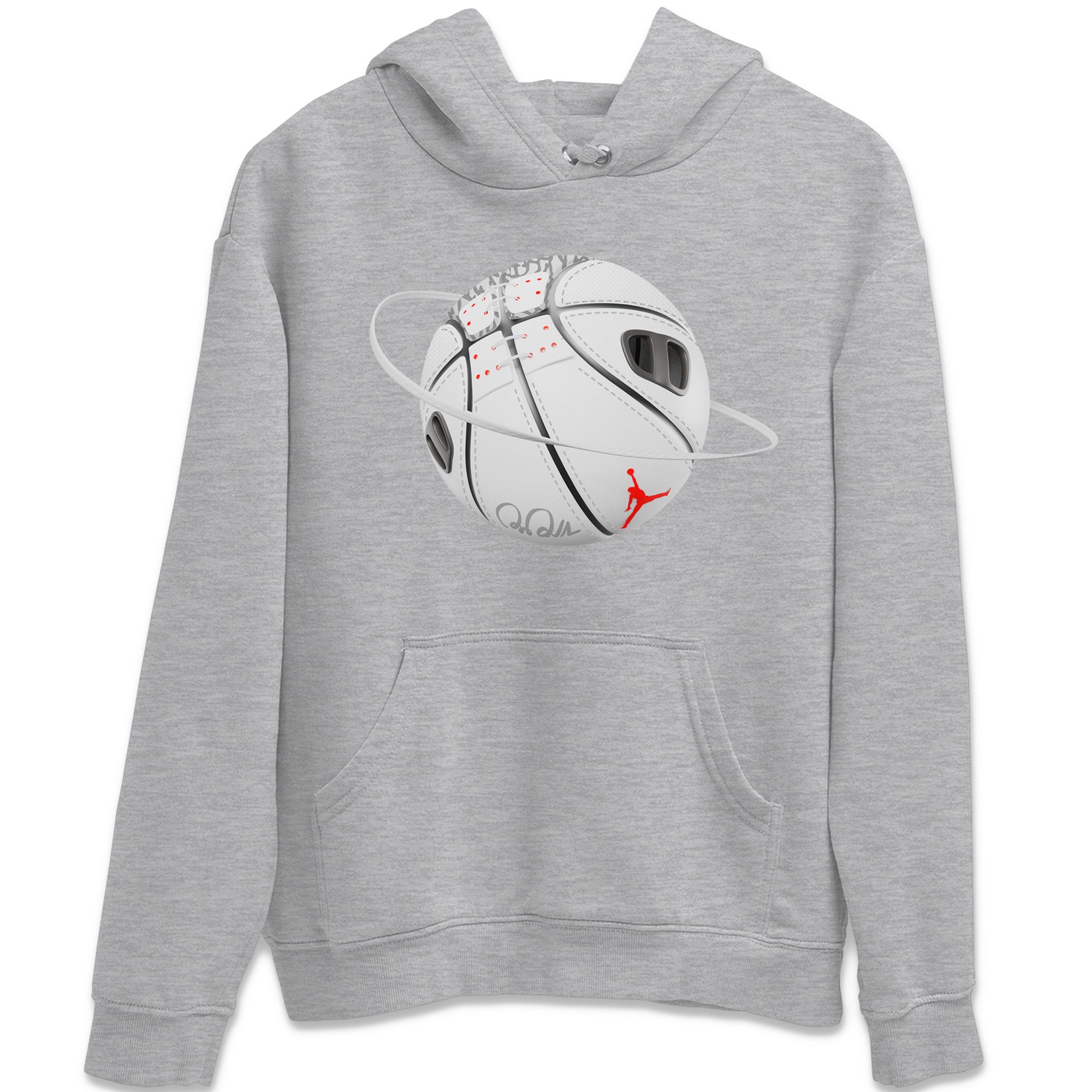Basketball Planet Unisex Hoodie – Air Jordan 3 White Cement