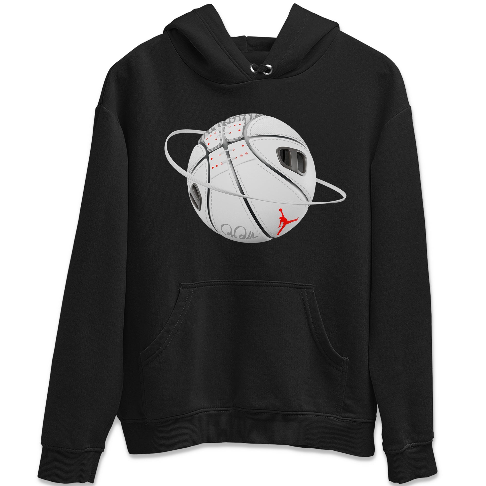 Basketball Planet Unisex Hoodie – Air Jordan 3 White Cement