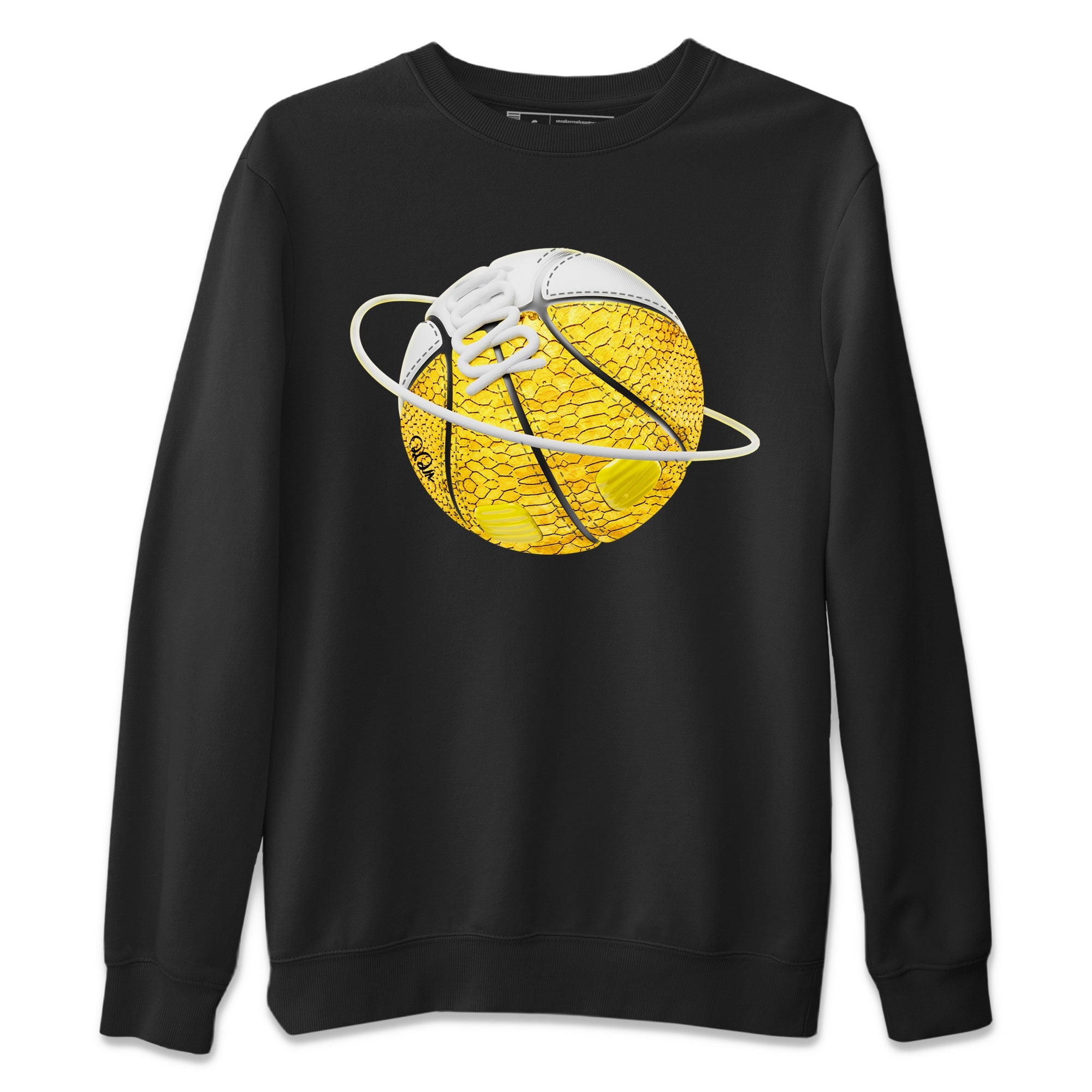 Basketball Planet Unisex Sweater – Air Jordan 11 Yellow Python, Sneakers Matching Sweater