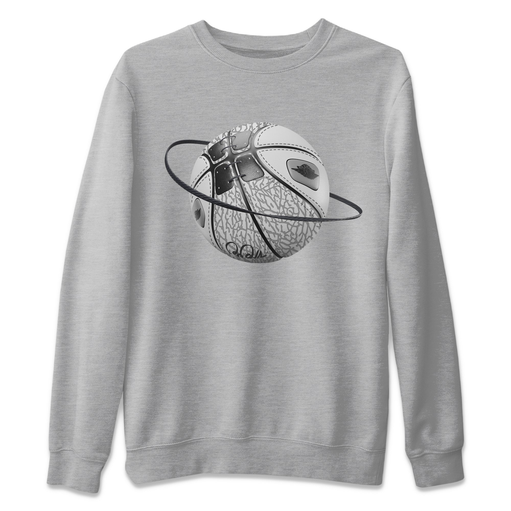 Basketball Planet Unisex Sweater – Air Jordan 1 High White Cement, Sneakers Matching Sweater