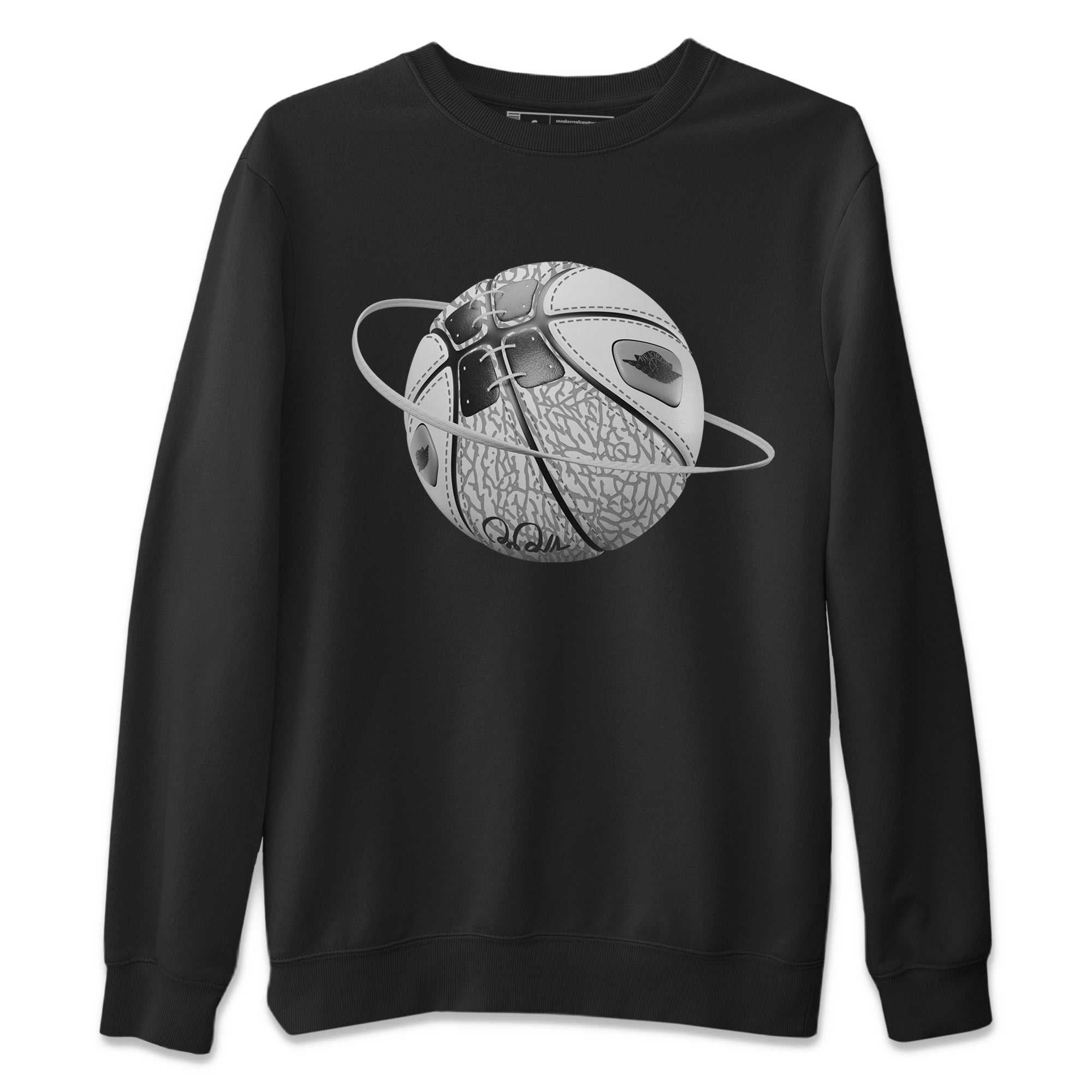Basketball Planet Unisex Sweater – Air Jordan 1 High White Cement, Sneakers Matching Sweater