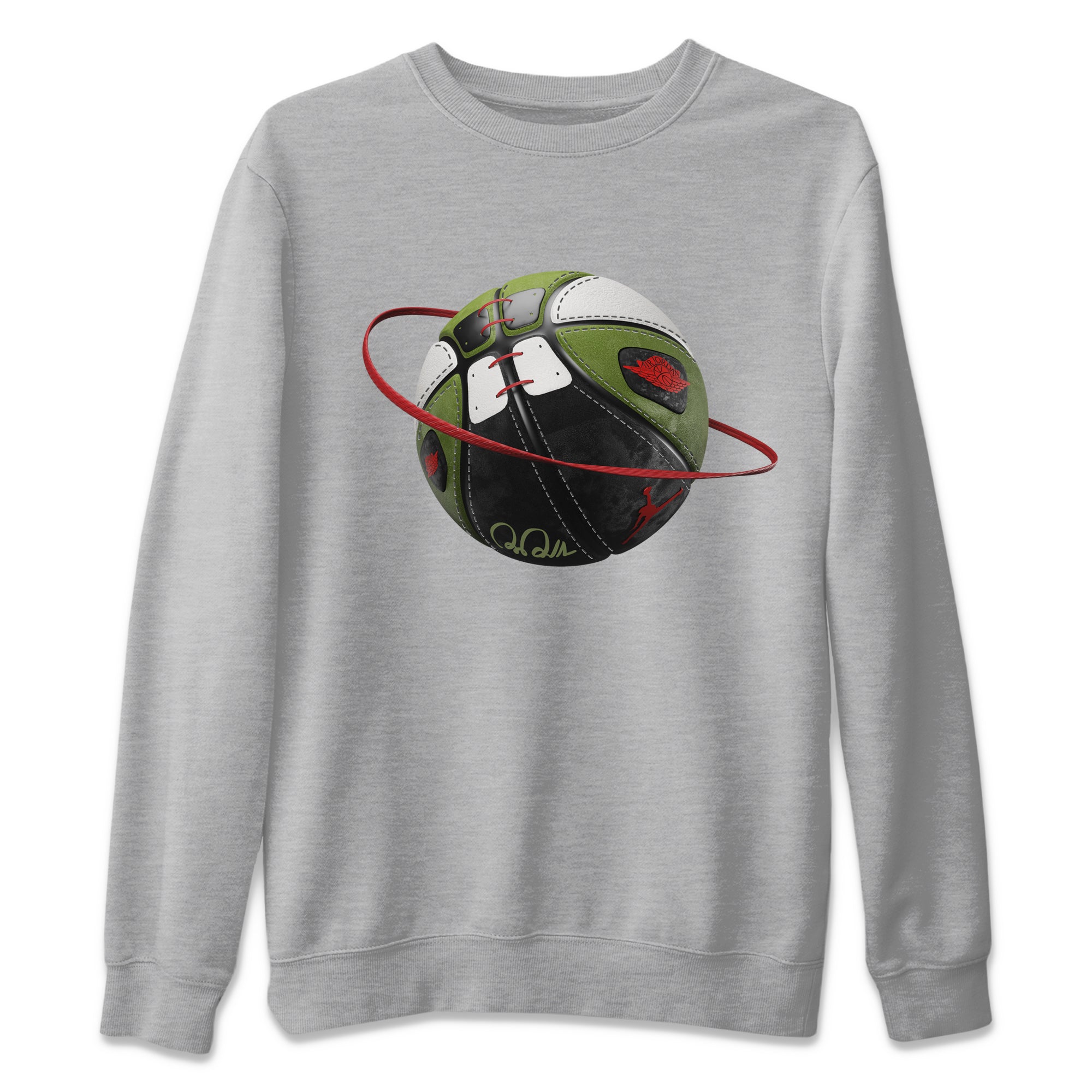 Basketball Planet Unisex Sweater – Air Jordan 1 Travis Scott Olive, Sneakers Matching Sweater