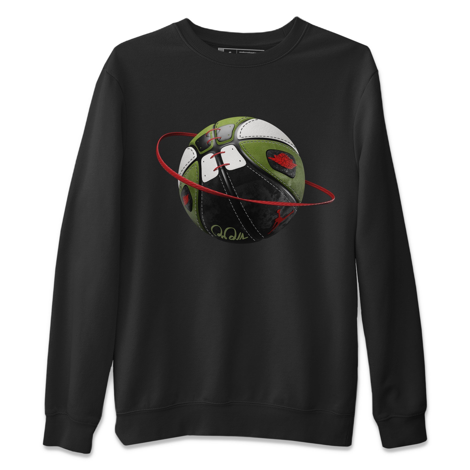 Basketball Planet Unisex Sweater – Air Jordan 1 Travis Scott Olive, Sneakers Matching Sweater