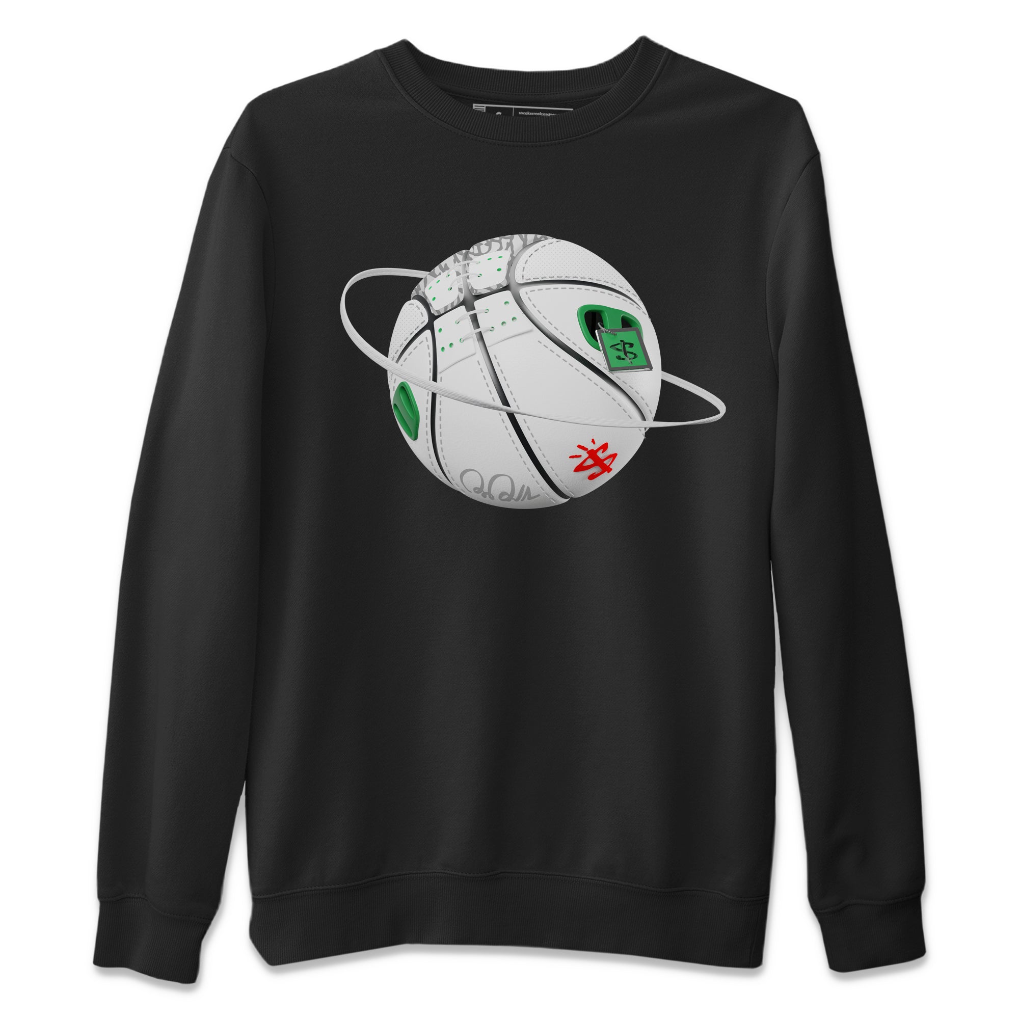 Basketball Planet Unisex Sweater – Air Jordan 3 Lucky Green, Sneakers Matching Sweater