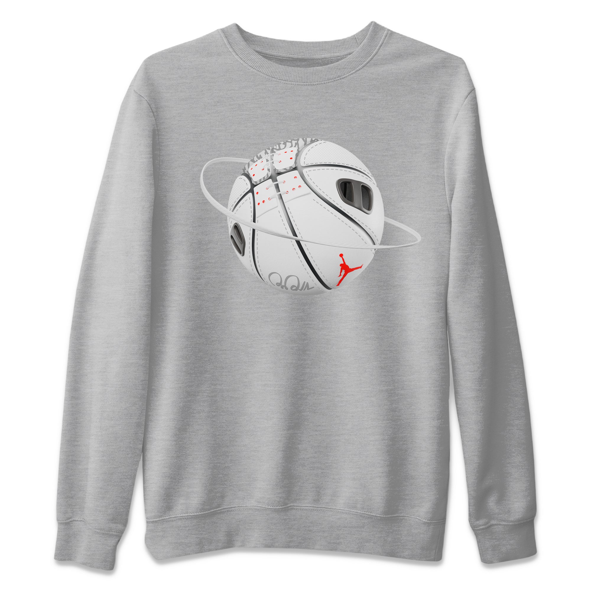 Basketball Planet Unisex Sweater – Air Jordan 3 White Cement, Sneakers Matching Sweater