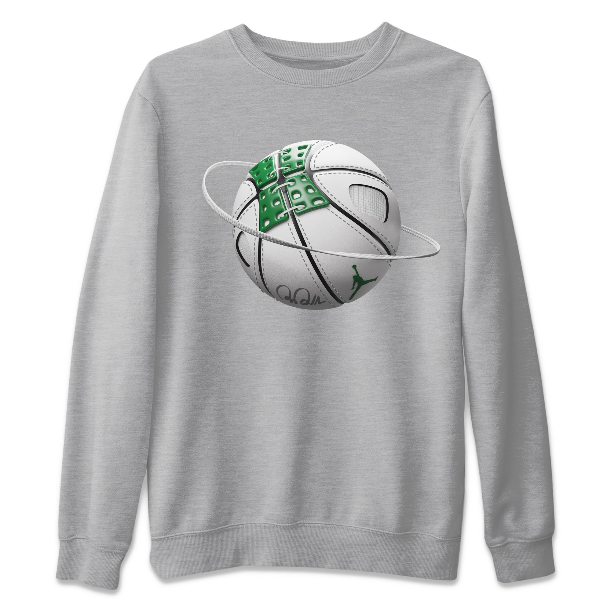 Basketball Planet Unisex Sweater – Air Jordan 4 Pine Green, Sneakers Matching Sweater