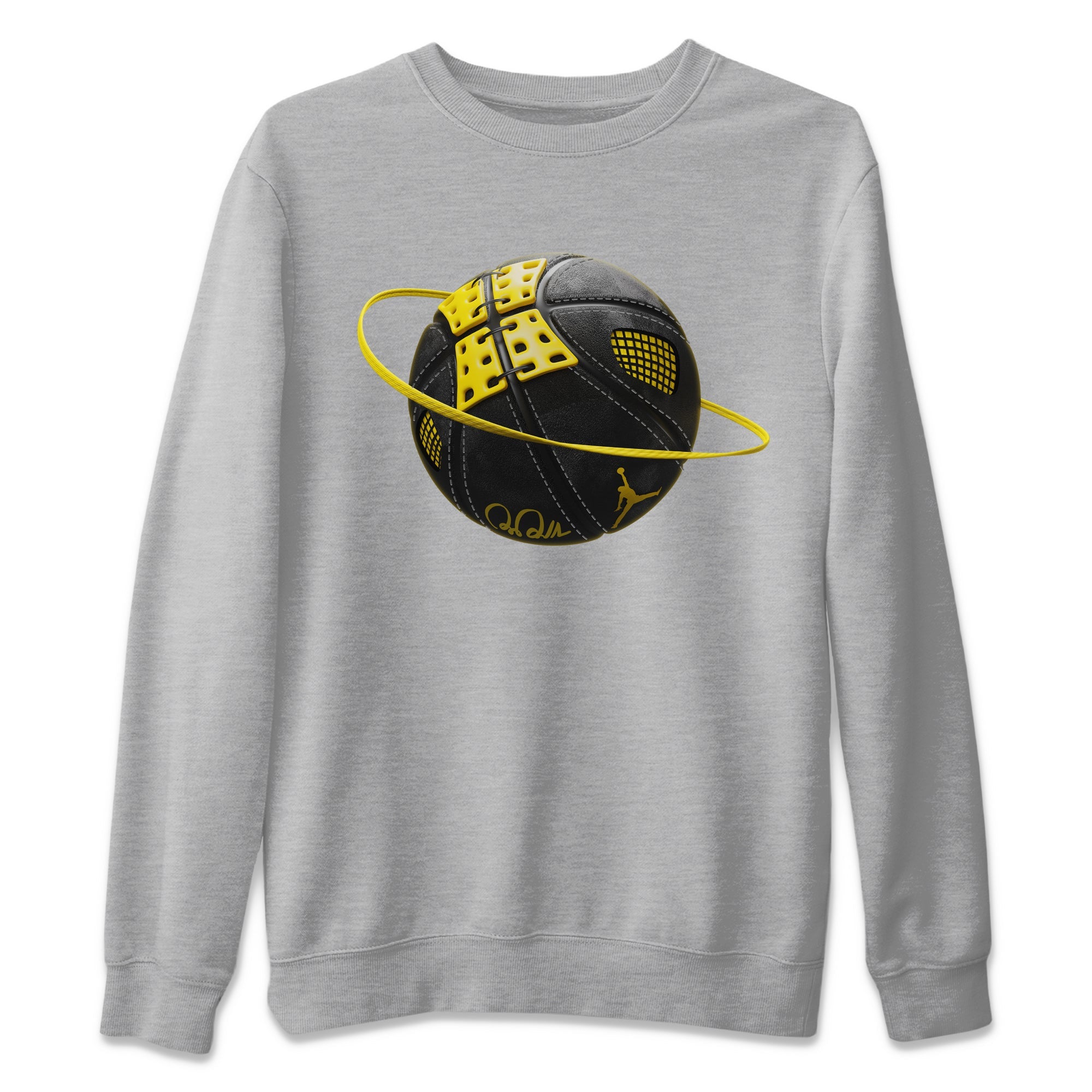 Basketball Planet Unisex Sweater – Air Jordan 4 Thunder, Sneakers Matching Sweater