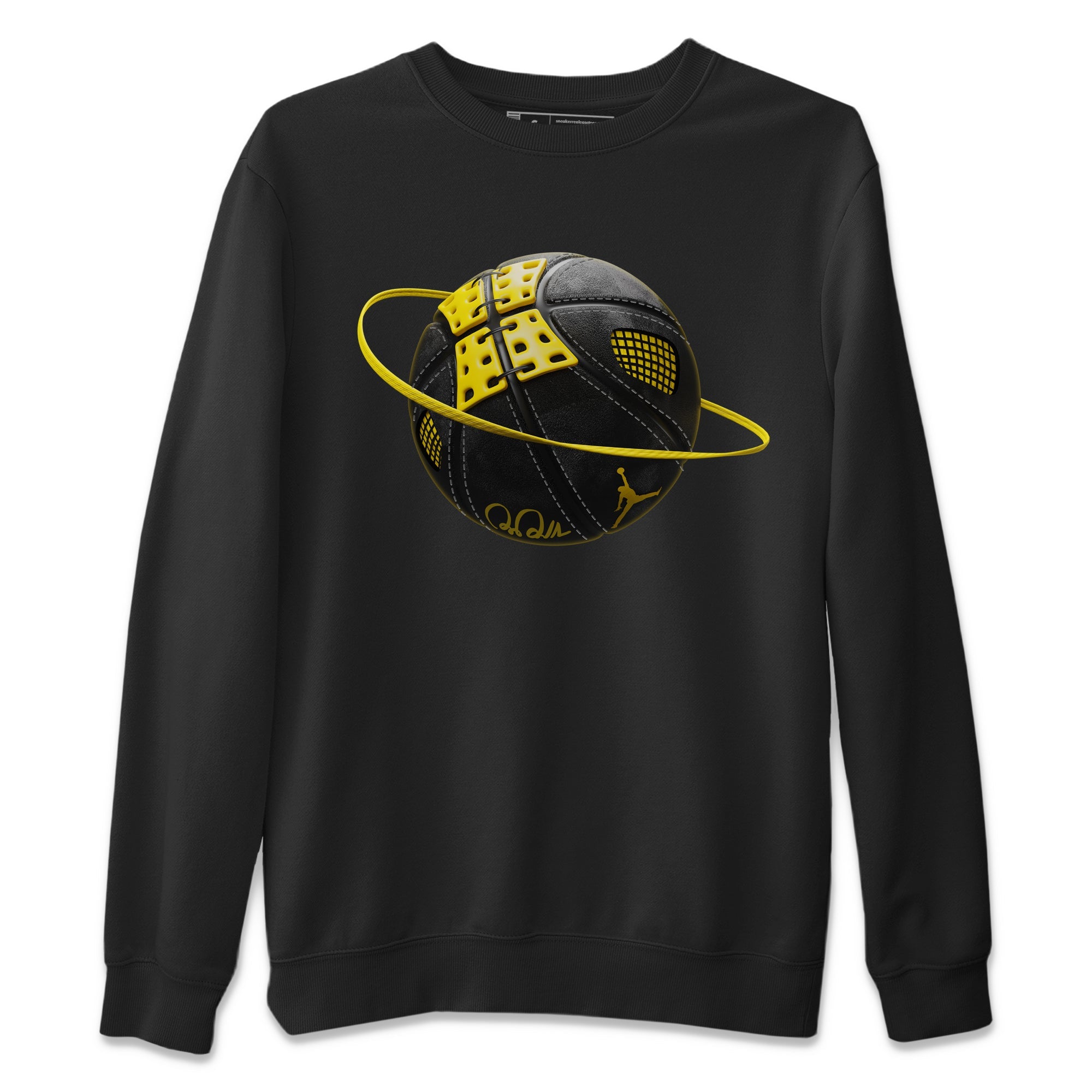 Basketball Planet Unisex Sweater – Air Jordan 4 Thunder, Sneakers Matching Sweater