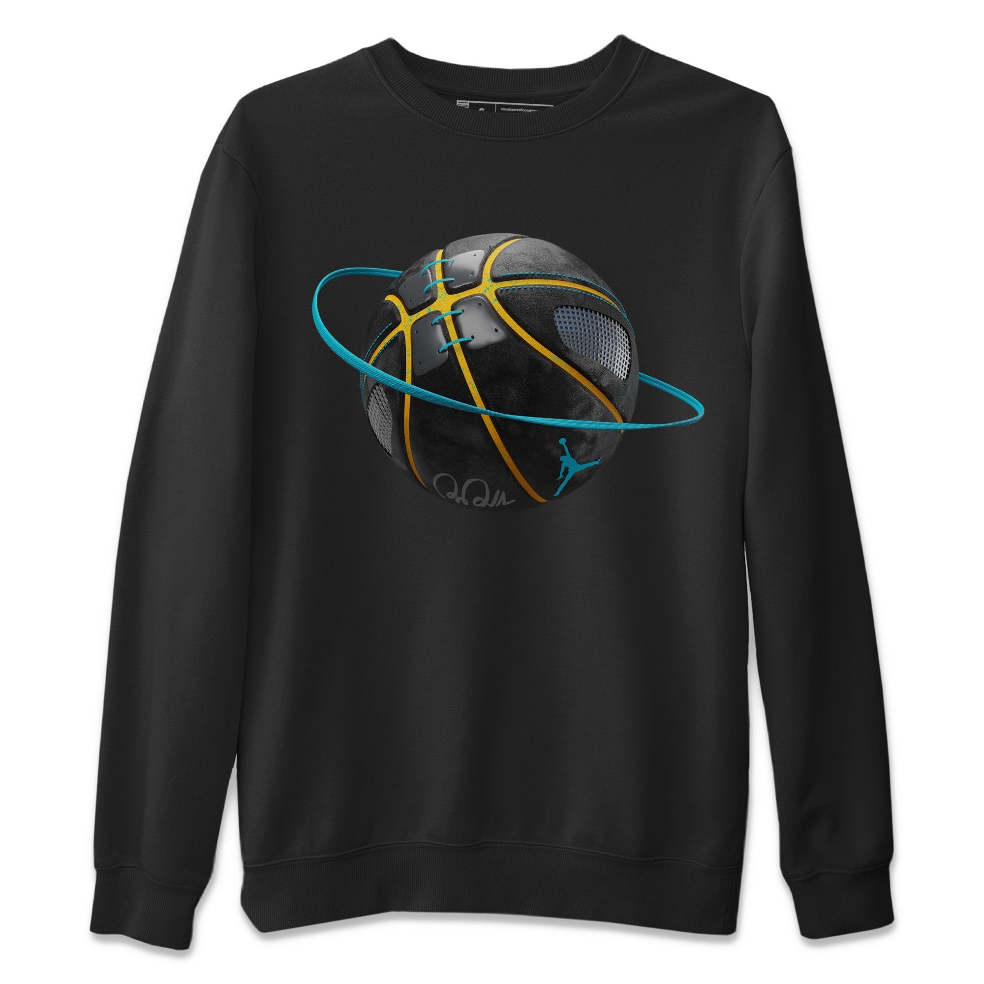 Basketball Planet Unisex Sweater – Air Jordan 5 Aqua, Sneakers Matching Sweater