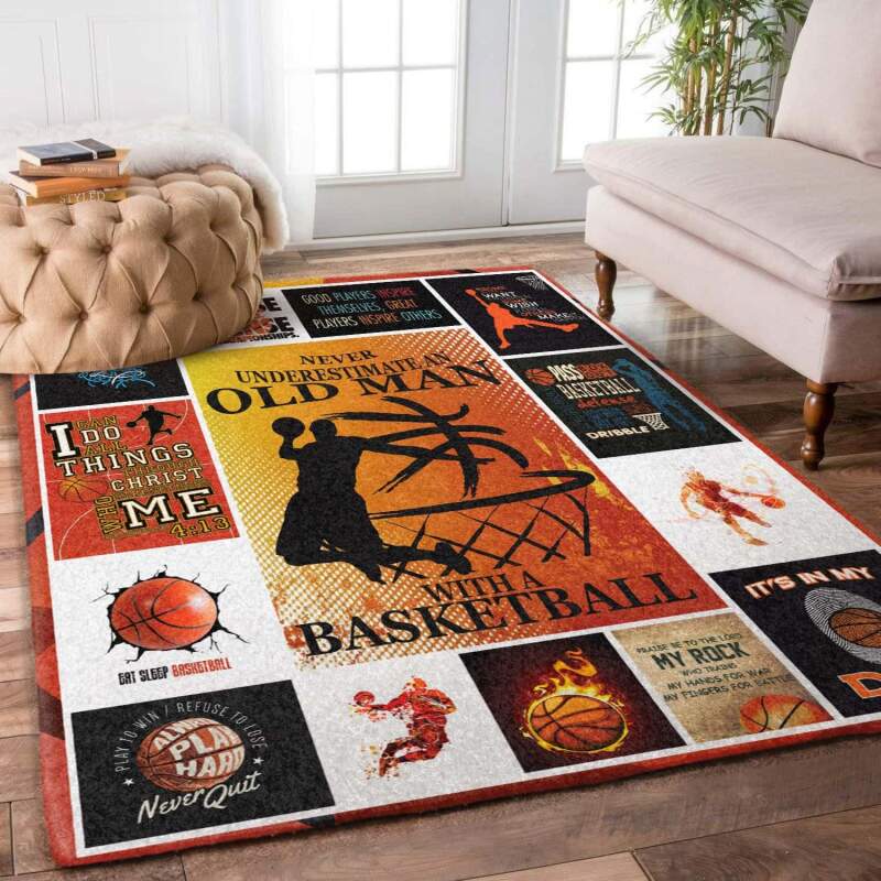 Basketball Rectangle Rug