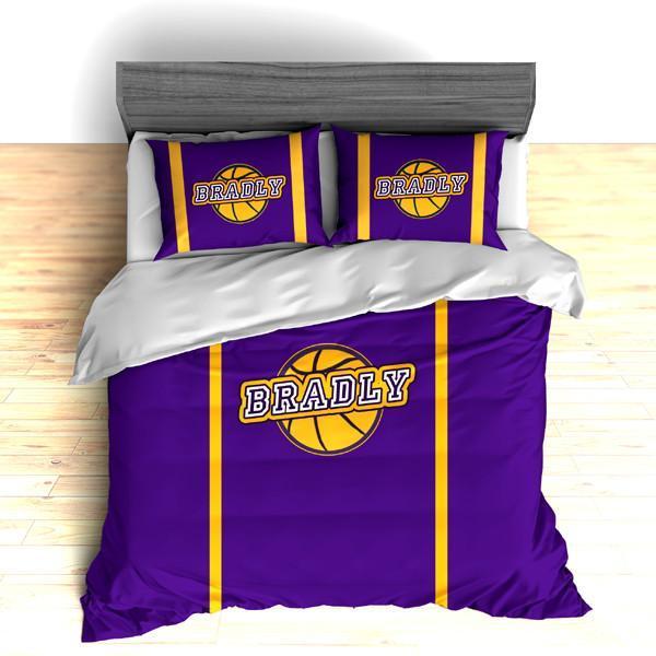 Basketball Team Colors Personalized , S Duvet Cover Bedding Set