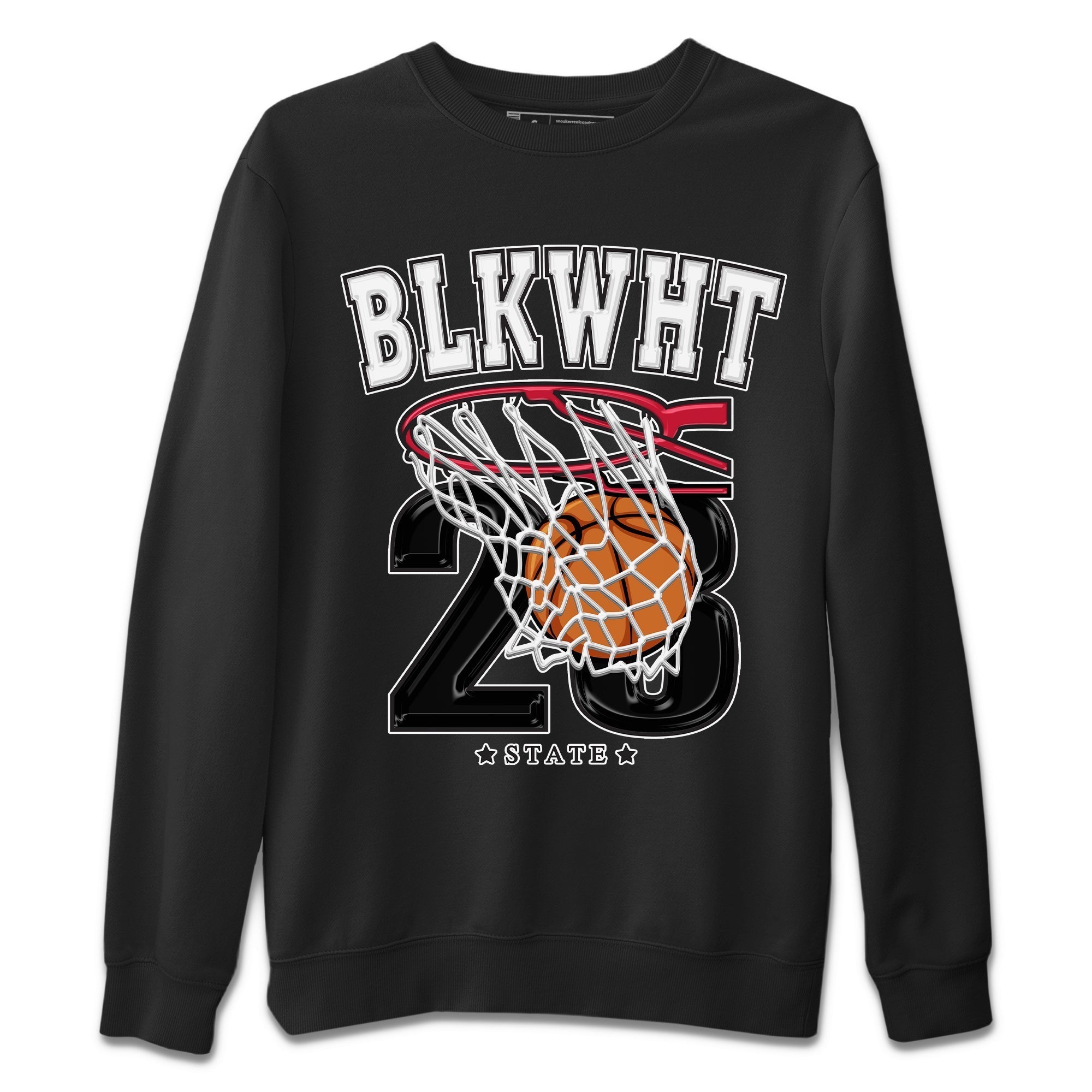 Basketball Unisex Sweater – Air Jordan 1 Black White, Sneakers Matching Sweater