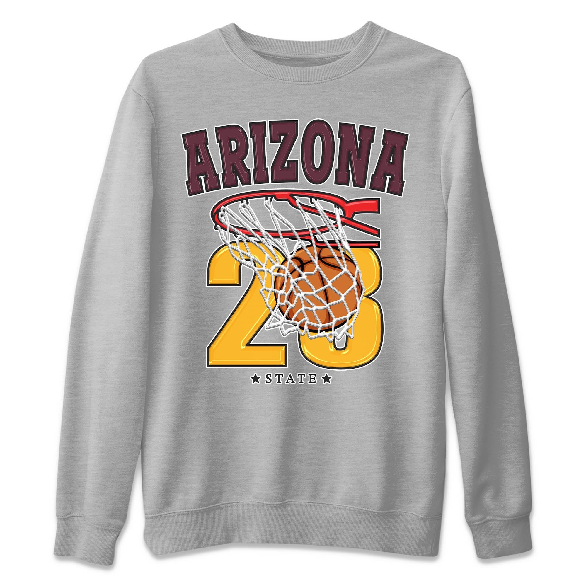 Basketball Unisex Sweater – Dunk Arizona State, Sneakers Matching Sweater