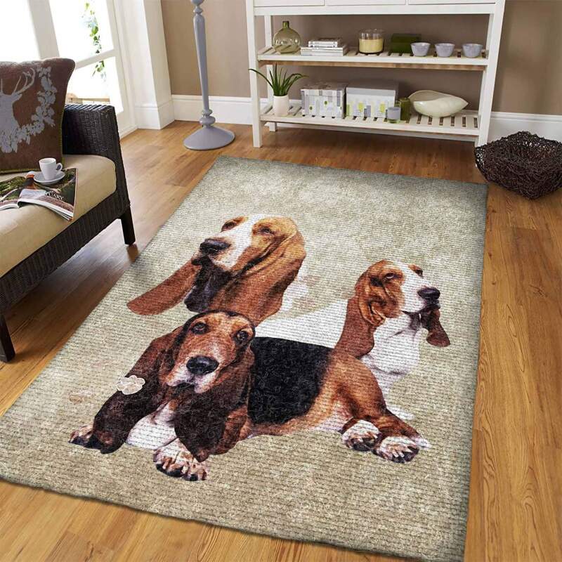 Basset Hound Limited Edition Rectangle Rug