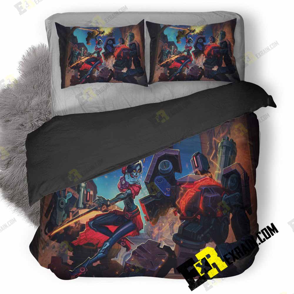 Bastion Overwatch Artwork Eg 3D Customized Duvet Cover Bedding Set