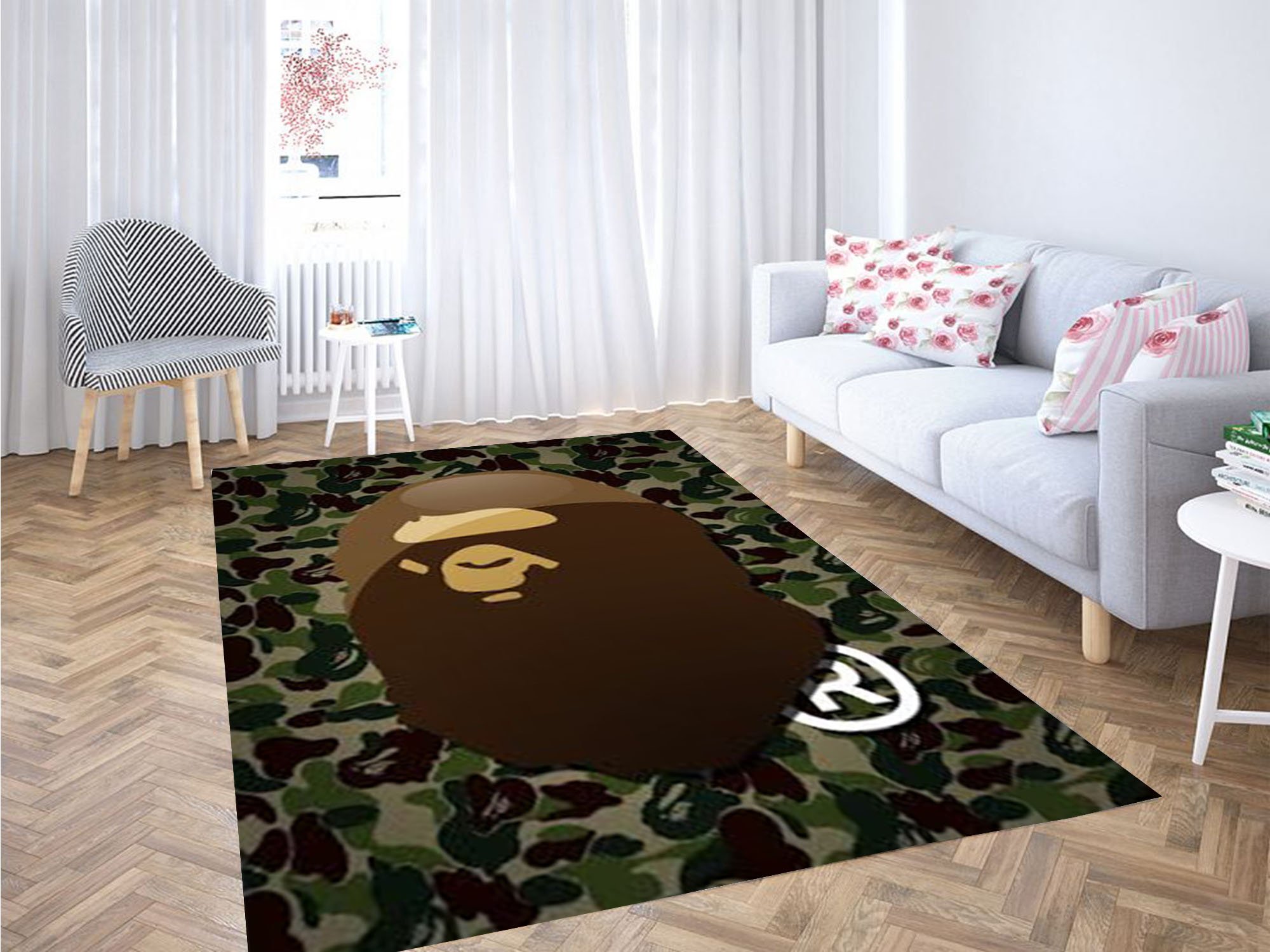 Bathing Ape Wallpaper Carpet Rectangle Rug
