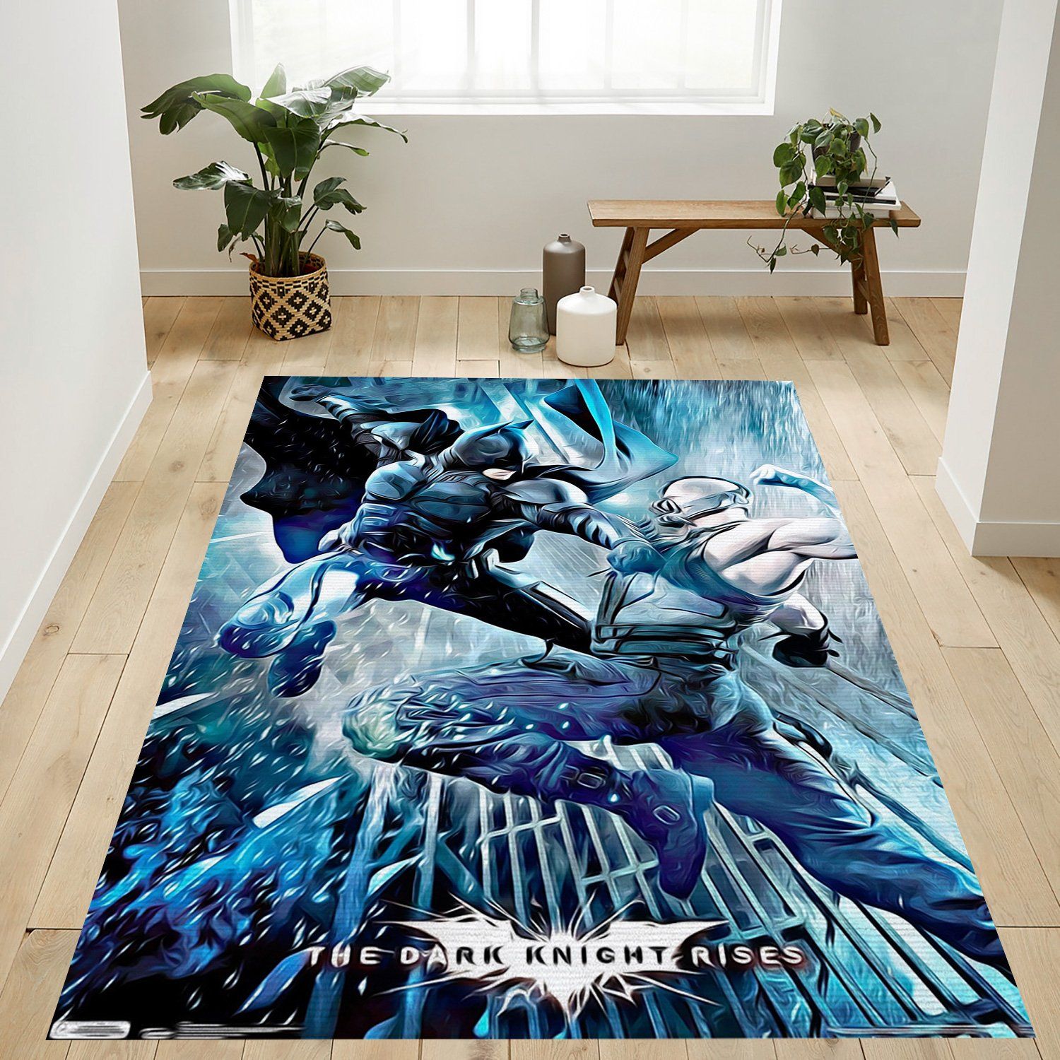 Batman And Bane Rectangle Rug – Custom Size And Printing