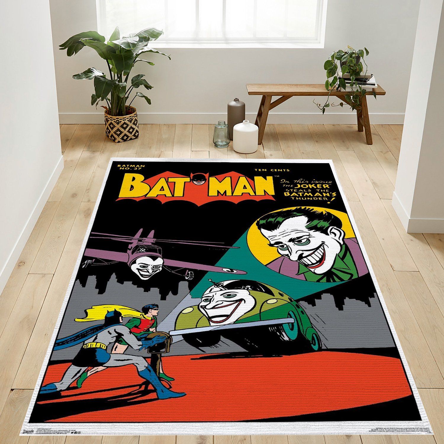 Batman and Joker Rectangle Rug – Custom Size And Printing