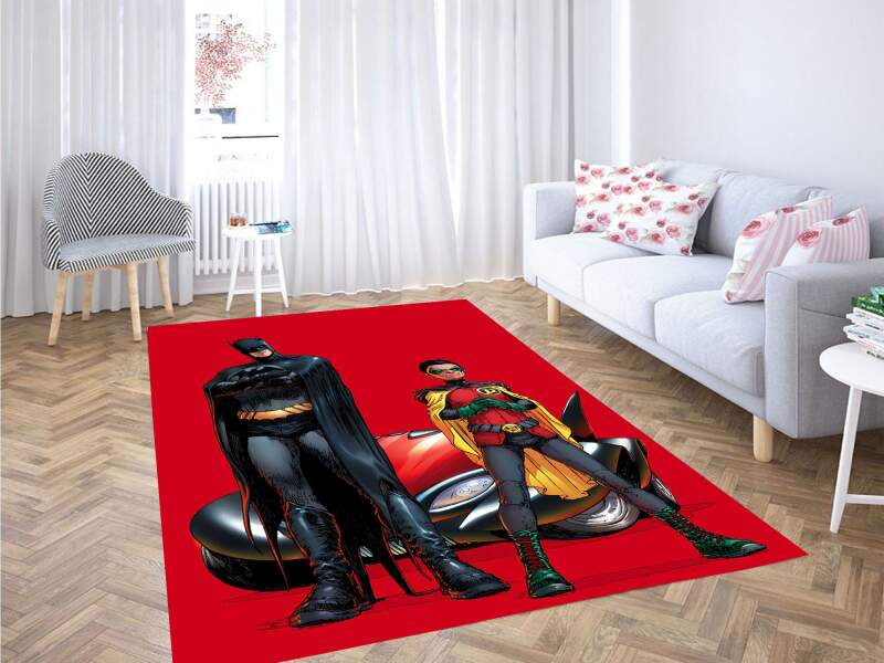 Batman And Robin Carpet Rectangle Rug