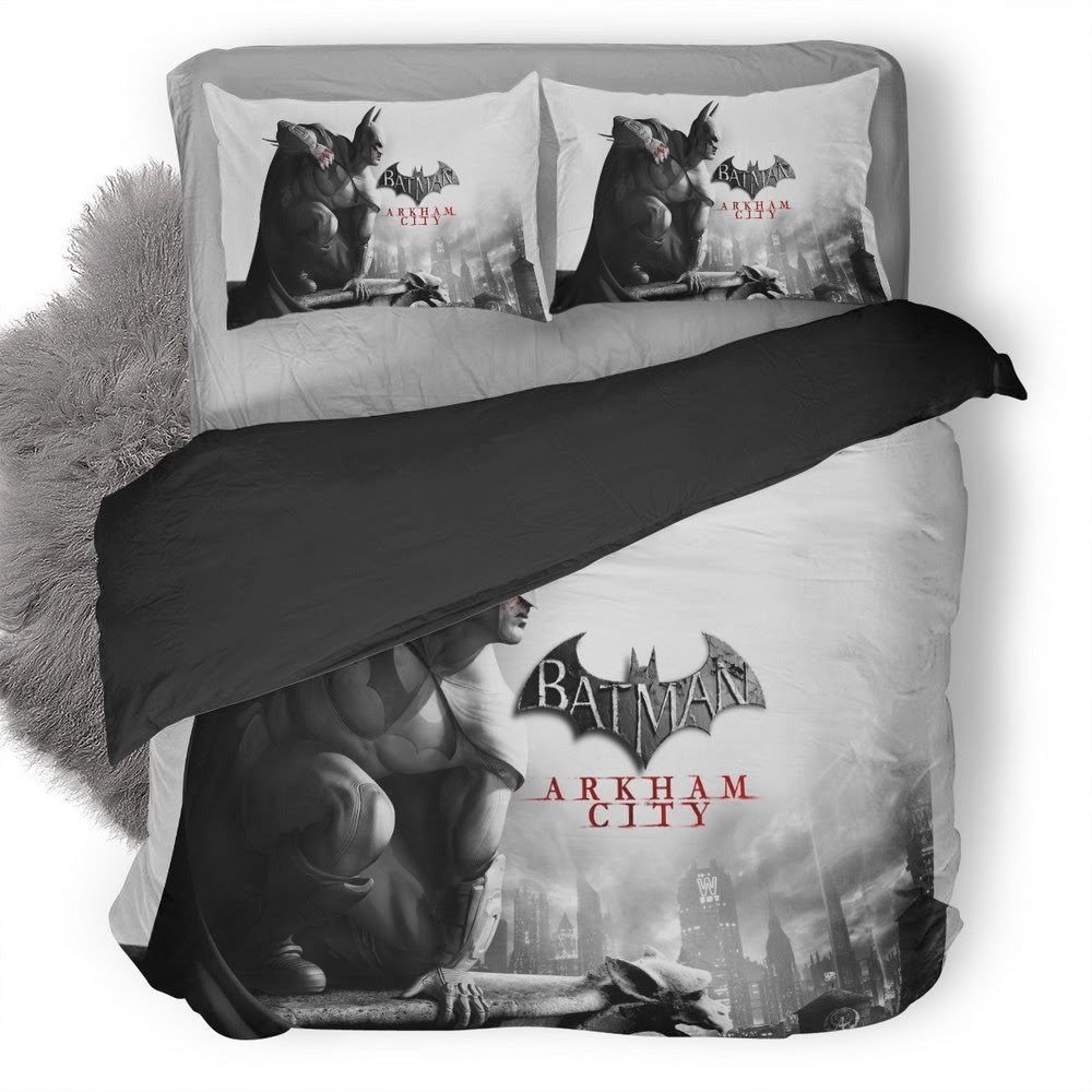 Batman Arkham City 3D Customized Duvet Cover Bedding Set