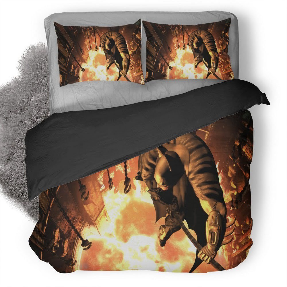 Batman Arkham City 3D Customized Duvet Cover Bedding Set