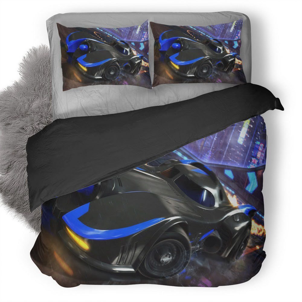 Batman Batmobile 3D Customized Duvet Cover Bedding Set