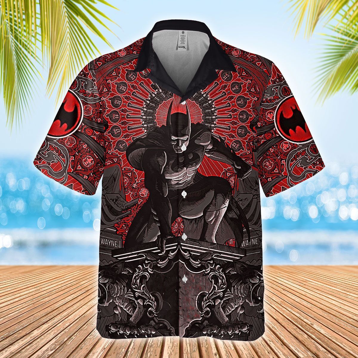 Batman Bruce Wayne Statue Hawaiian Shirt