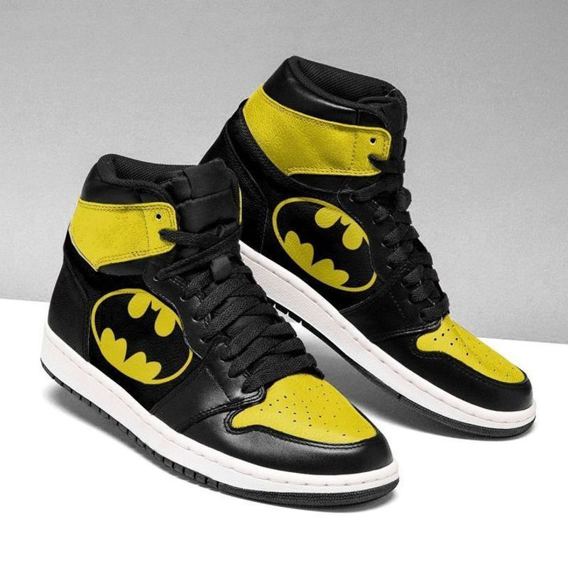 Batman Dark Knight DC Superhero Logo High Top Air Jordan Sneaker, Air Jordan Hightop