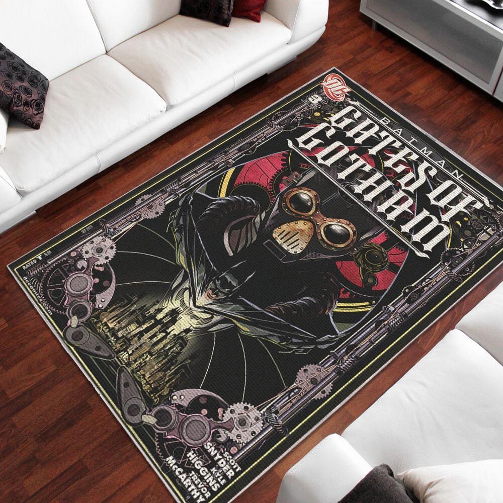 Batman Gates Of Gotham Area Rectangle Rug