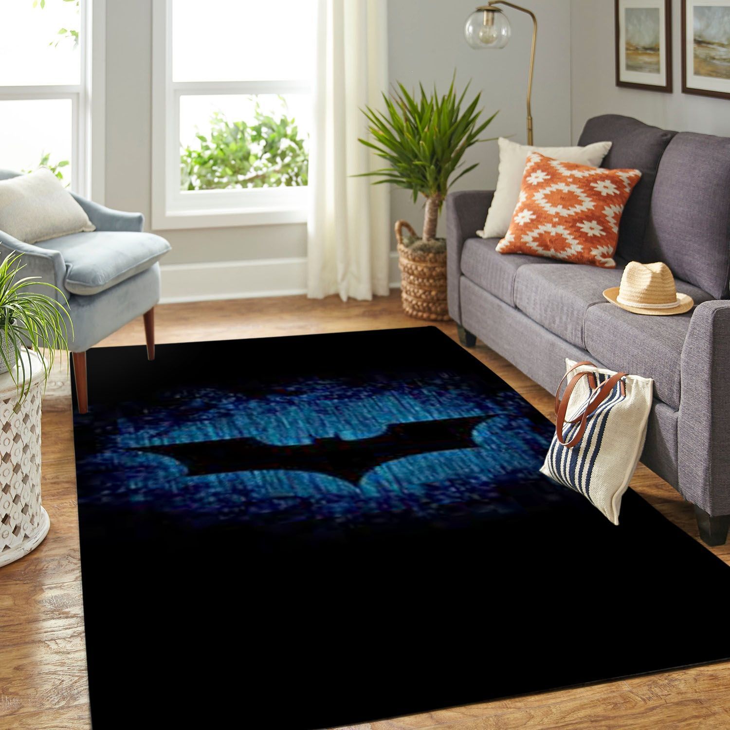 Batman Living Room Area Rectangle Rug