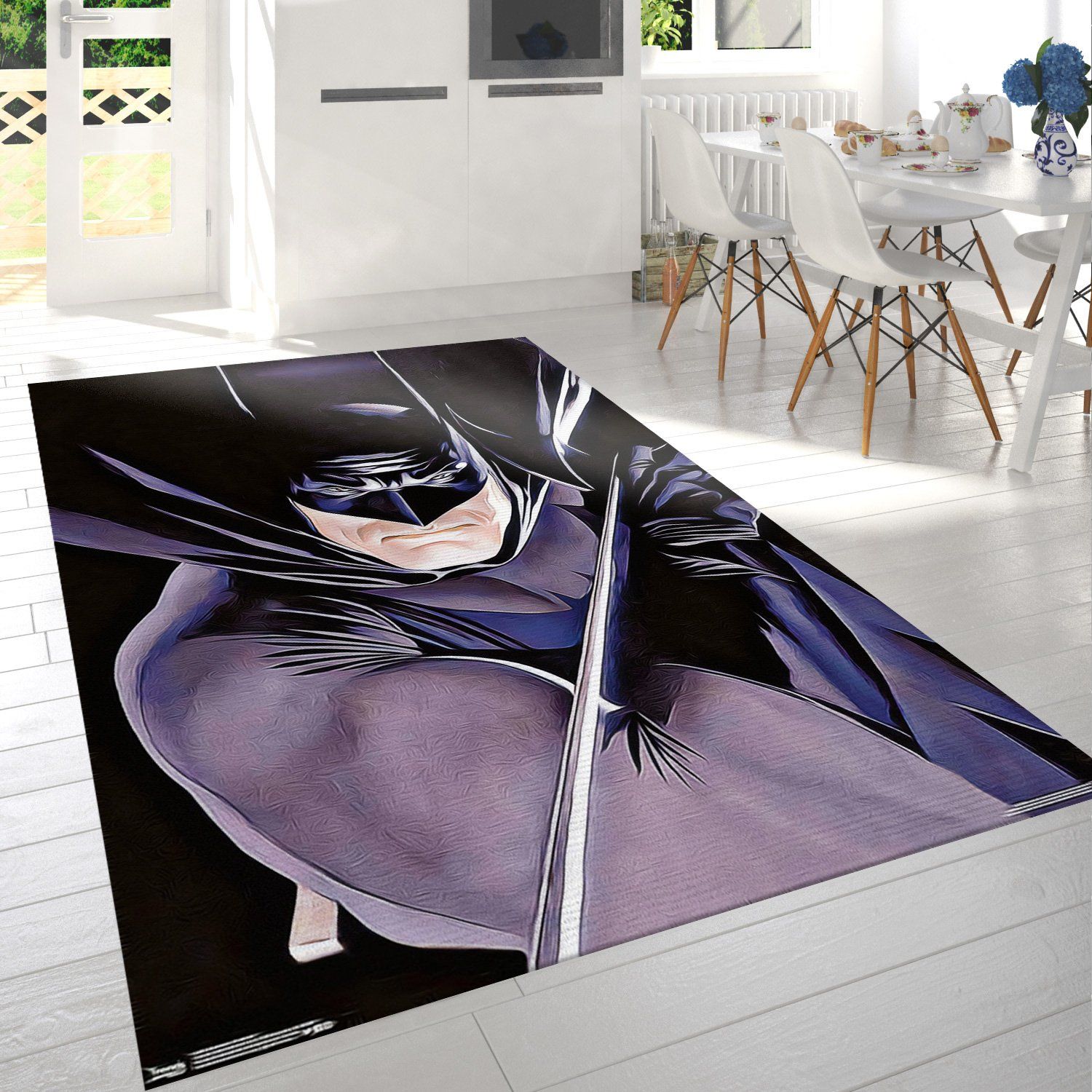Batman Portrait Rectangle Rug – Custom Size And Printing