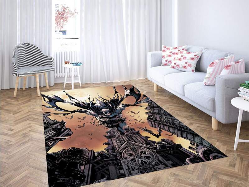 Batman Pose Comic Carpet Rectangle Rug
