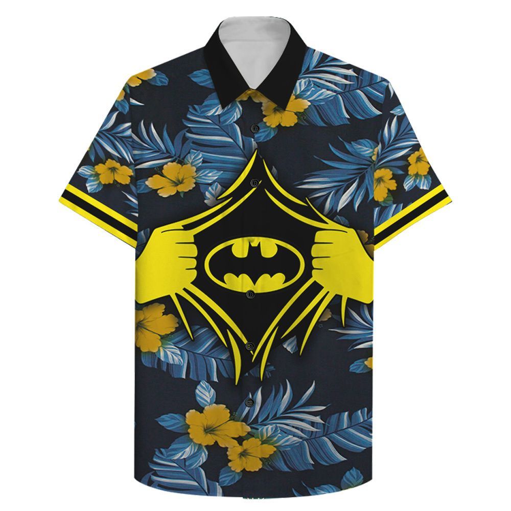 Batman Power inside us floral Hawaiian Shirt
