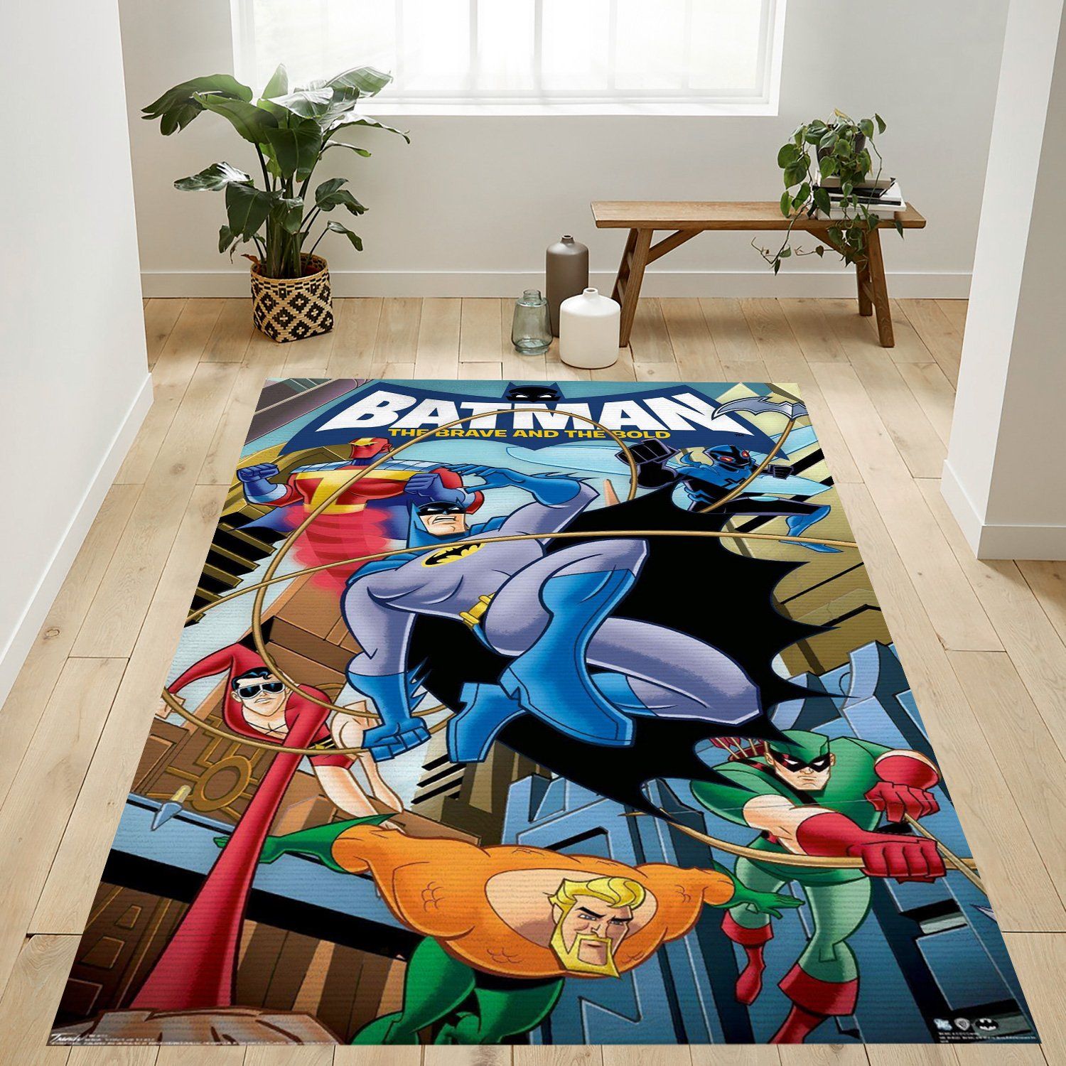 Batman The Brave And The Bold Rectangle Rug – Custom Size And Printing
