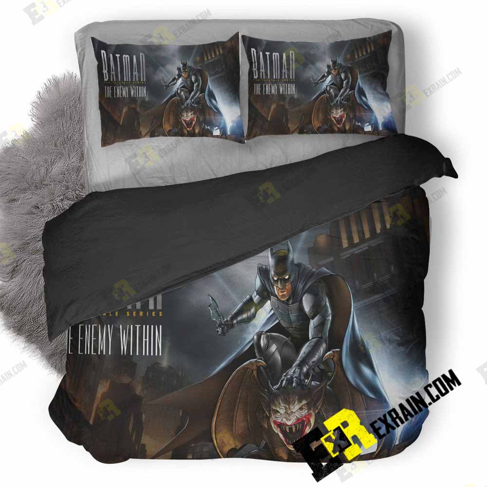 Batman The Telltale Series The Enemy Within Px 3D Customized Duvet Cover Bedding Set