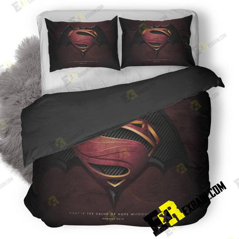 Batman V Superman Art Wide 3D Customized Duvet Cover Bedding Set