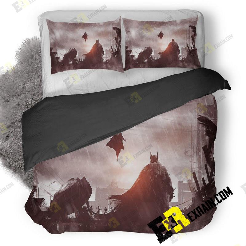 Batman V Superman Concept Art Image 3D Customized Duvet Cover Bedding Set
