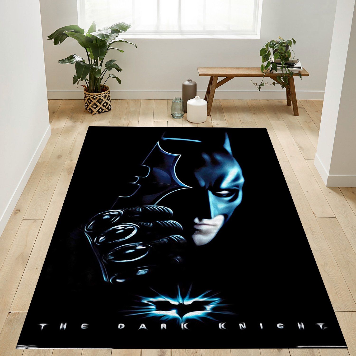Batman With Batarang Rectangle Rug – Custom Size And Printing