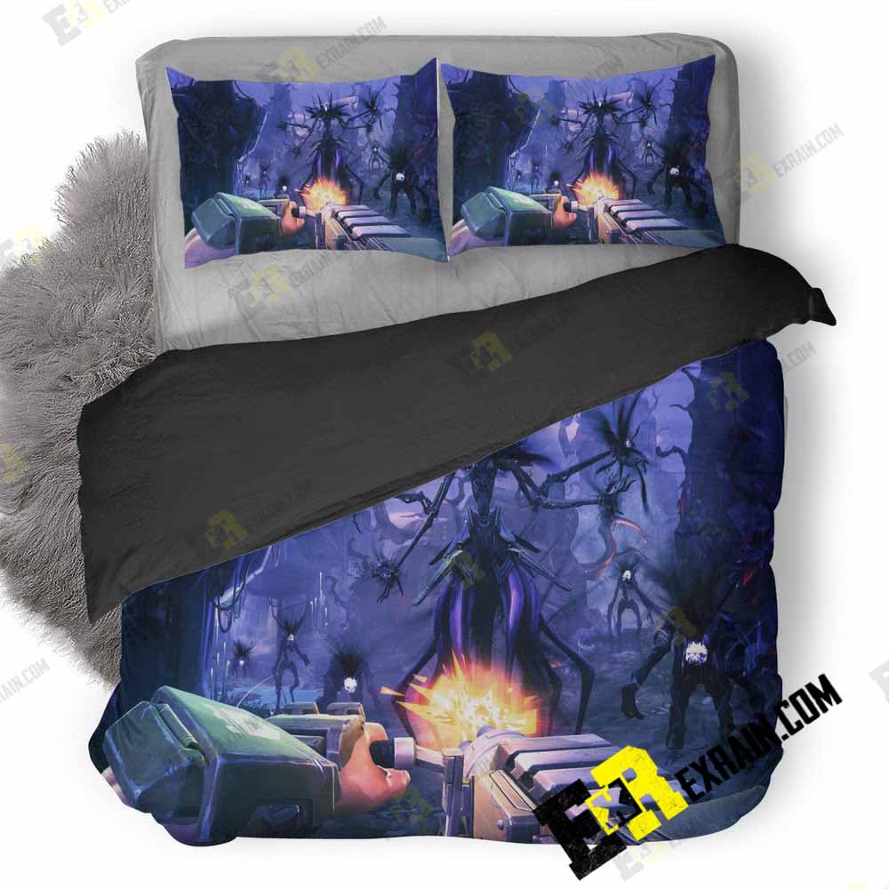 Battleborn Shooting Gun 3D Customized Duvet Cover Bedding Set