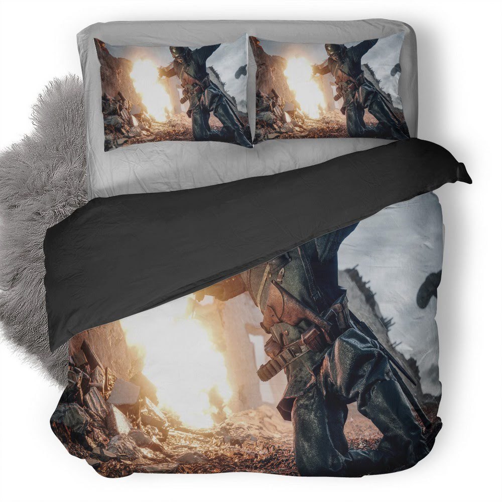 Battlefield 70 3D Customized Duvet Cover Bedding Set