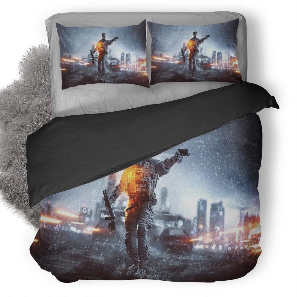 Battlefield 8 3D Customized Duvet Cover Bedding Set