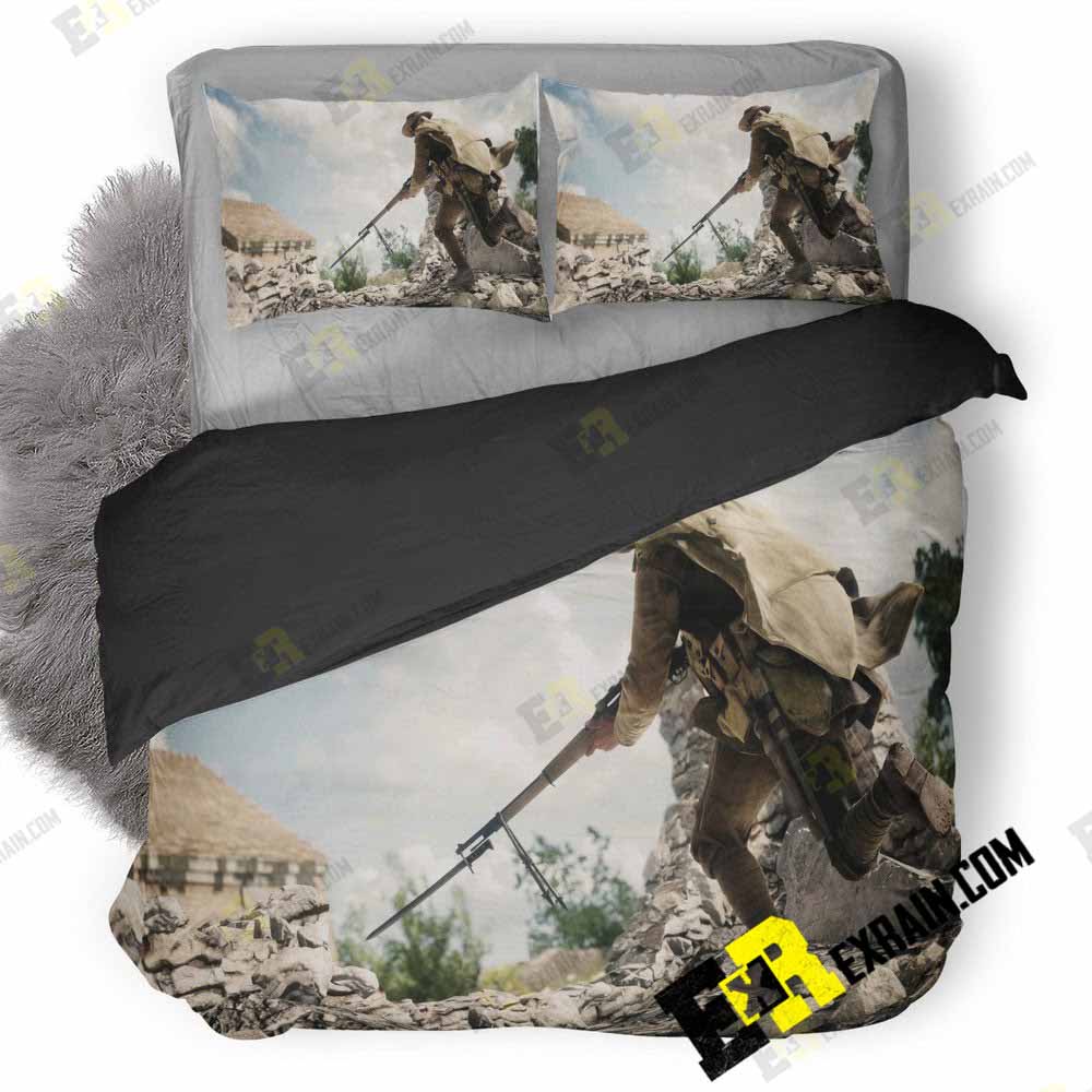 Battlefield Ea Games Po 3D Customized Duvet Cover Bedding Set